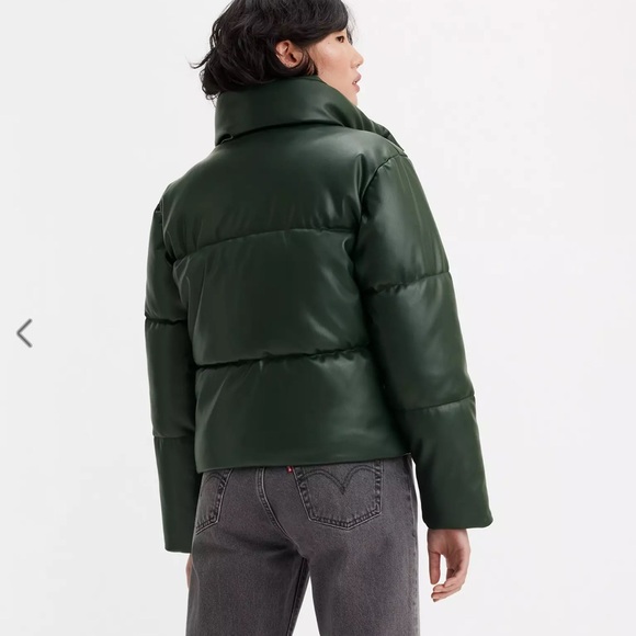 Levi's Forest Green Puffer Jacket - Picture 3 of 13
